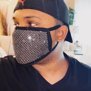 Unisex Rhinestone Face Wear